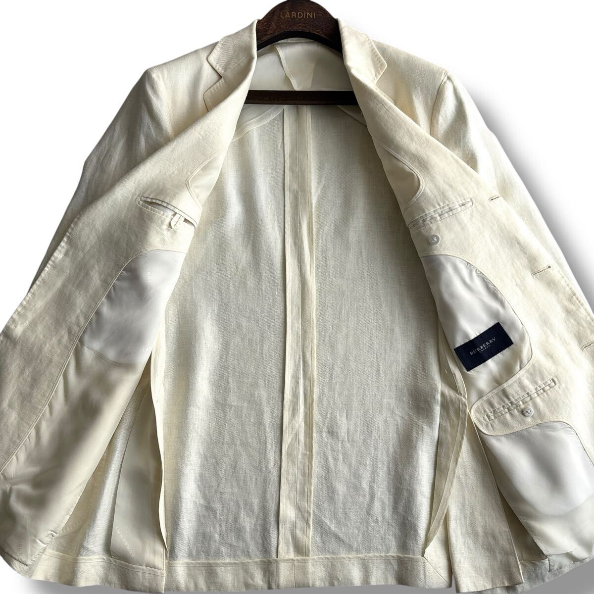 美品□BURBERRY LONDON バーバリー ロンドン【L】麻 リネン 美品□BURBERRY LONDON バーバリー ロンドン【L】麻 リネン