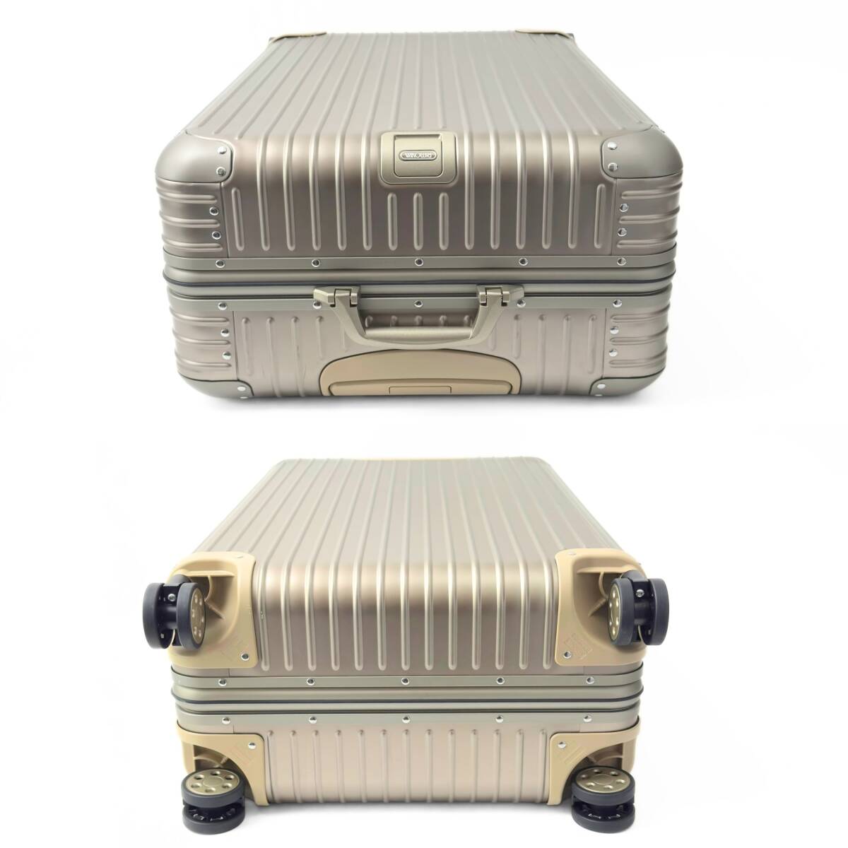美品】RIMOWA リモワ TOPAS トパーズ Titanium チタニウム 82L 4 美品】RIMOWA リモワ TOPAS トパーズ Titanium チタニウム 82L 4