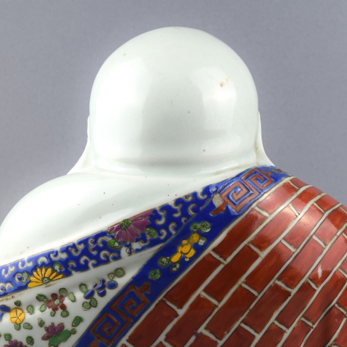 中国 景徳鎮 江西景鎮 茂記生造 粉彩 布袋座像 検: 布袋 置物 唐 中国 景徳鎮 江西景鎮 茂記生造 粉彩 布袋座像 検: 布袋 置物 唐