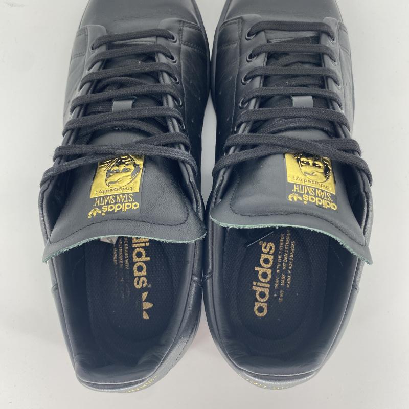 【中古】adidas STANSMITH RECON スニーカー 26cm FZ5467 ブラック ゴールド アディダス[240010470998]