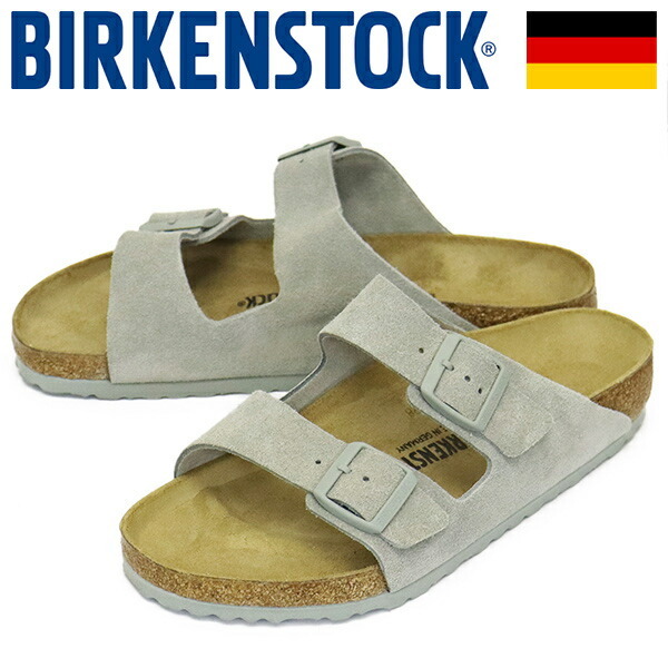 BIRKENSTOCK (ビルケンシュトック) 1029146 ARIZONA アリゾナ スエードレザーサンダル PURE SAGE レギュラー幅 BI391 41-約26.5cm