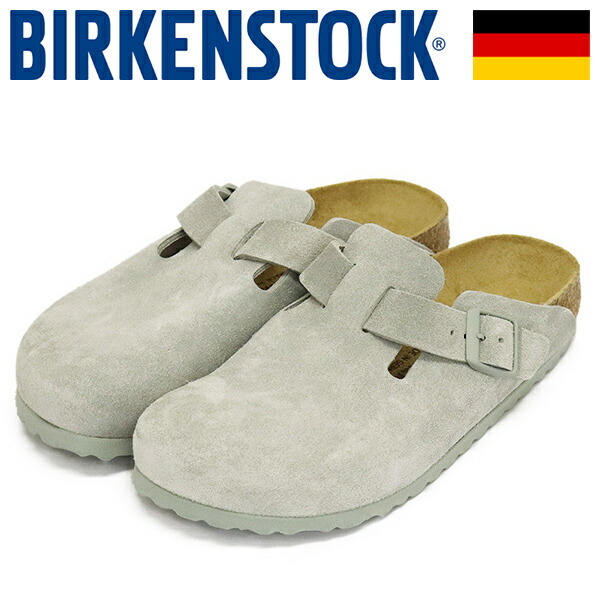 BIRKENSTOCK (ビルケンシュトック) 1029214 BOSTON ボストン スエードレザーサンダル PURE SAGE ナロー幅 BI399 37-約24.0cm