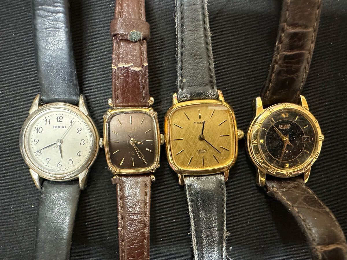 レディース レザー 腕時計まとめて 大量 40本 セット SEIKO レディース レザー 腕時計まとめて 大量 40本 セット SEIKO