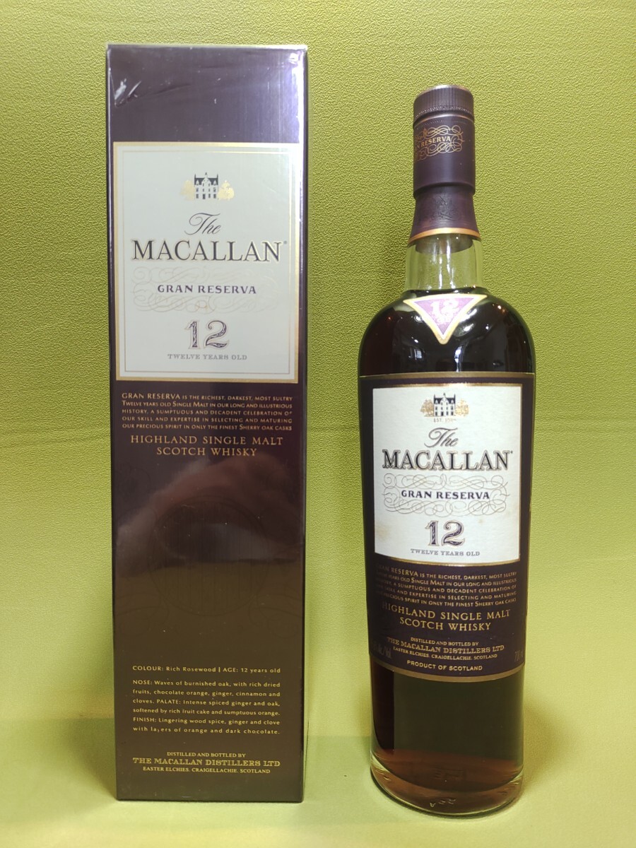 マッカラン12年 The MACALLAN 未開栓 箱付 古酒(ハイランド マッカラン12年 The MACALLAN 未開栓 箱付 古酒(ハイランド