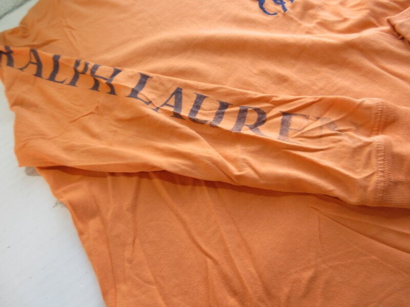 ポロラルフローレン キッズ 長袖Tシャツ オレンジ 子供服サイズ140 POLO RALPH LAUREN MM140_画像4