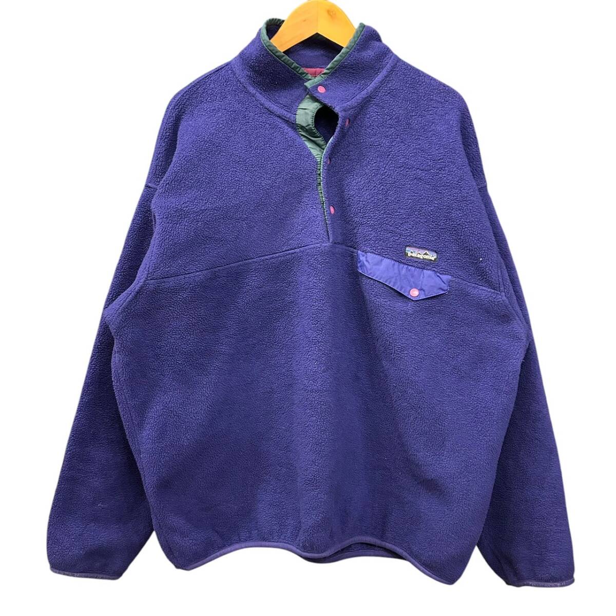 90s ビンテージ パタゴニア スナップT フリース XL パープル 90s ビンテージ パタゴニア スナップT フリース XL パープル