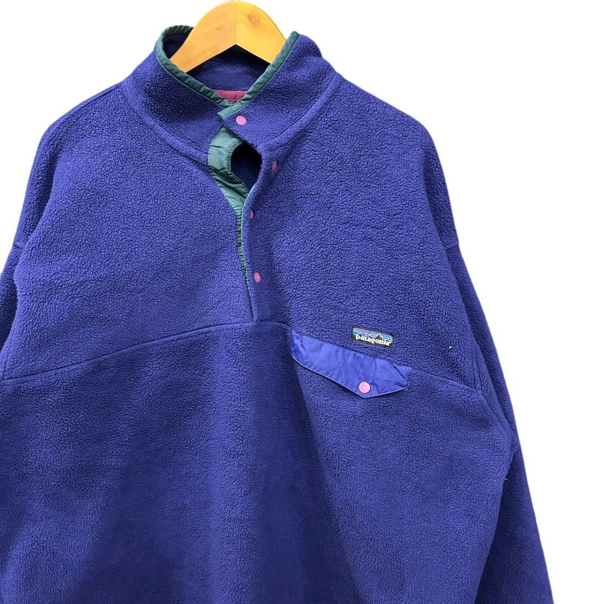 90s ビンテージ パタゴニア スナップT フリース XL パープル 90s ビンテージ パタゴニア スナップT フリース XL パープル