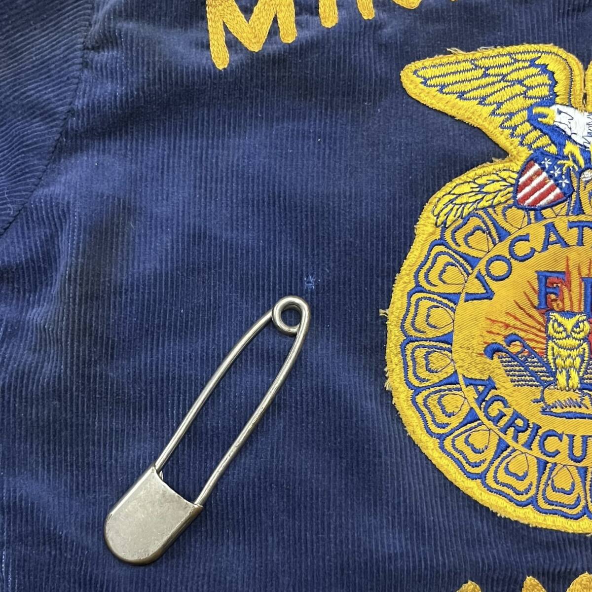 70s ビンテージ FFA 刺繍入り コーデュロイ ジャケット 34 70s ビンテージ FFA 刺繍入り コーデュロイ ジャケット 34