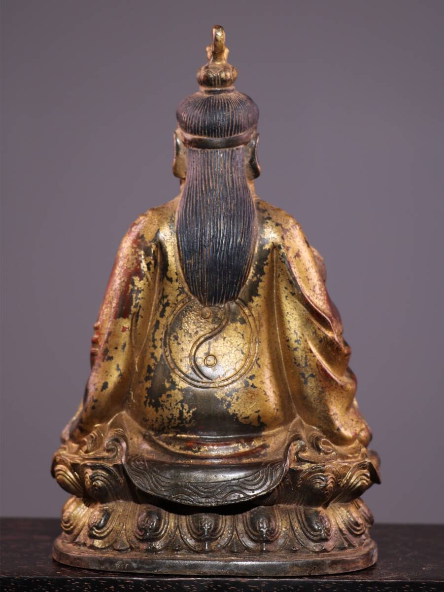 蔵友旧蔵出 銅製 塗金 悟道仏 密宗密教 供養品 仏教美術品 蔵友旧蔵出 銅製 塗金 悟道仏 密宗密教 供養品 仏教美術品
