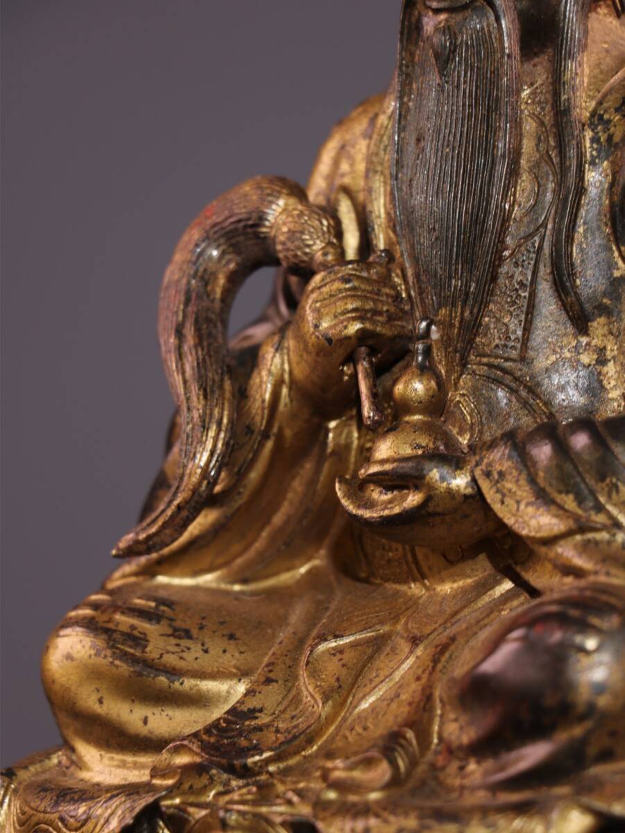蔵友旧蔵出 銅製 塗金 悟道仏 密宗密教 供養品 仏教美術品 蔵友旧蔵出 銅製 塗金 悟道仏 密宗密教 供養品 仏教美術品