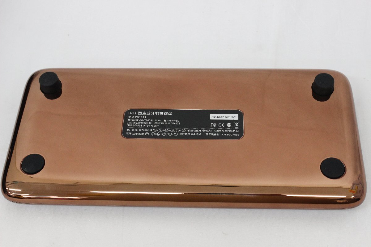 Lofree　メカニカルキーボード　EH112S　茶軸　ケース付き_画像3
