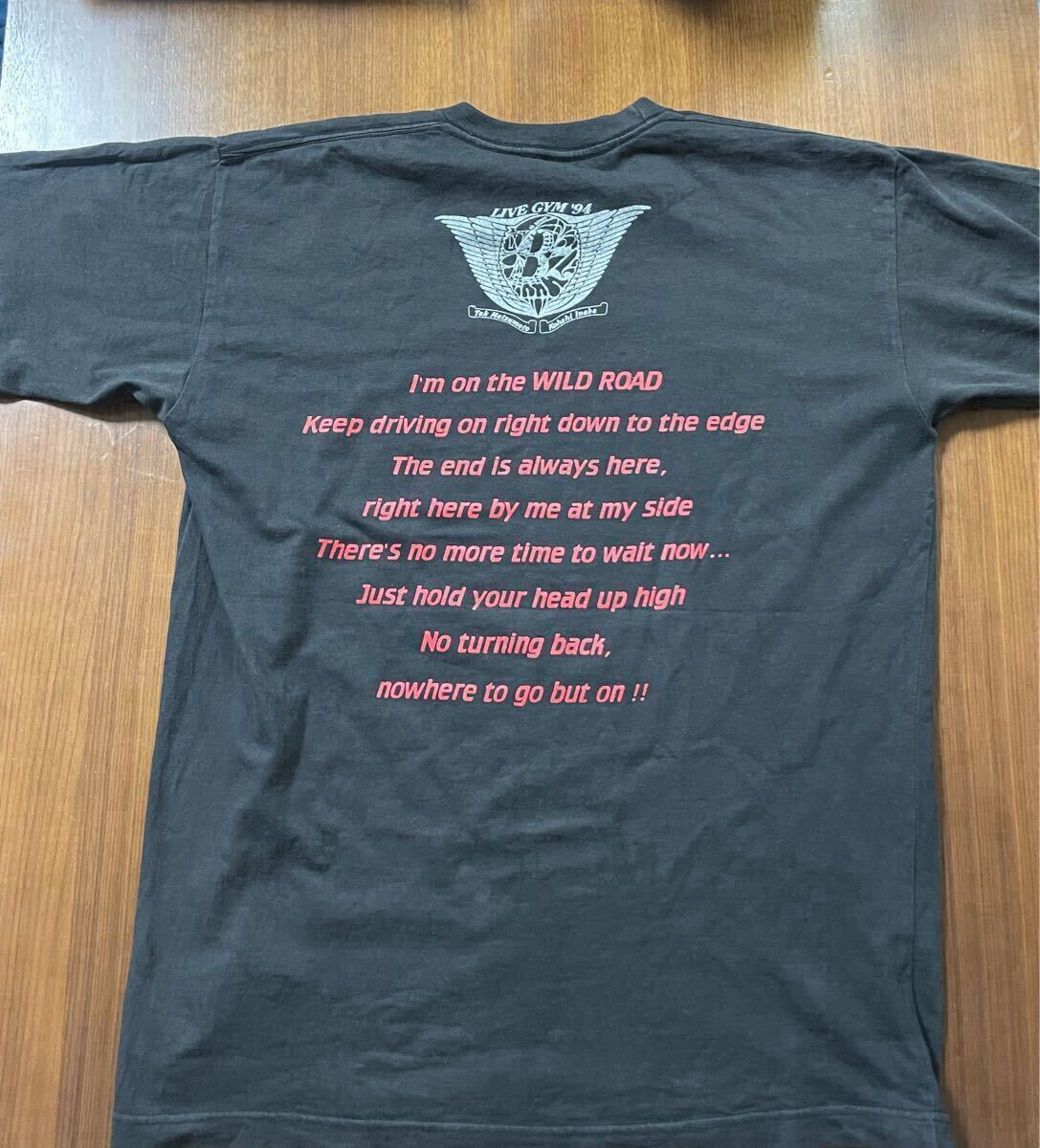 [ очень редкий ]B'z LIVEGYM1994 THE 9th BLUES футболка Inaba Koshi Matsumoto Takahiro 