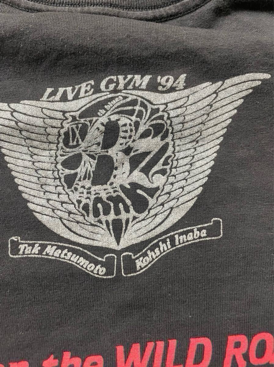 [ очень редкий ]B'z LIVEGYM1994 THE 9th BLUES футболка Inaba Koshi Matsumoto Takahiro 