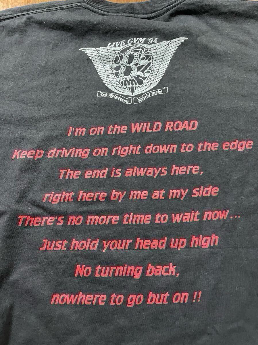 [ очень редкий ]B'z LIVEGYM1994 THE 9th BLUES футболка Inaba Koshi Matsumoto Takahiro 