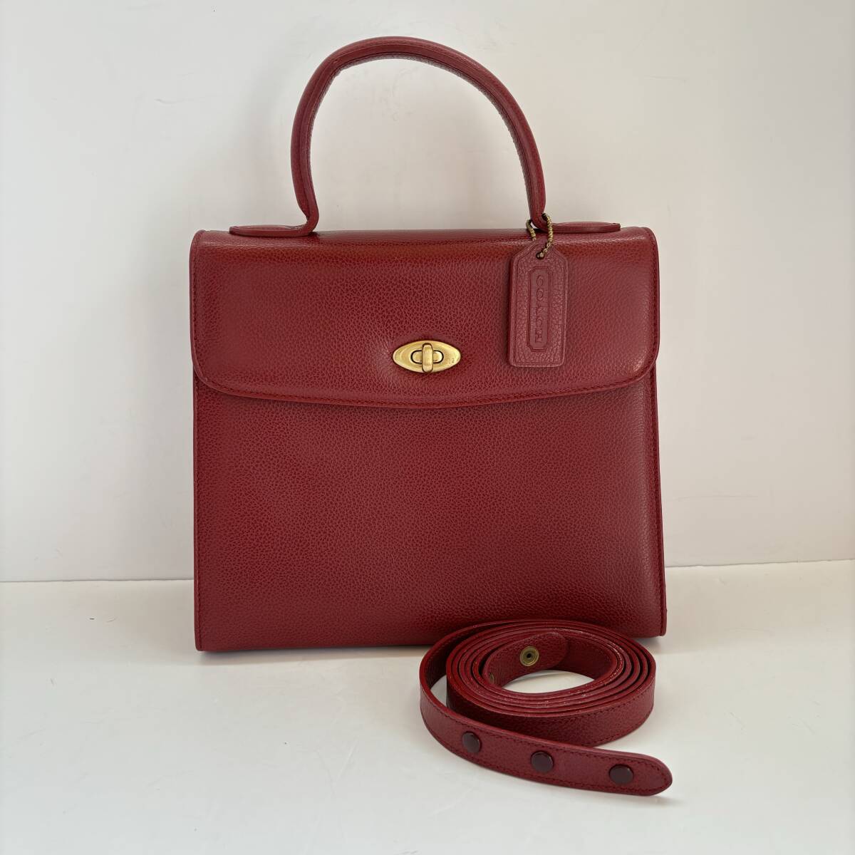 美品 COACH コーチ オールドコーチ ターンロック 2WAY 美品 COACH コーチ オールドコーチ ターンロック 2WAY