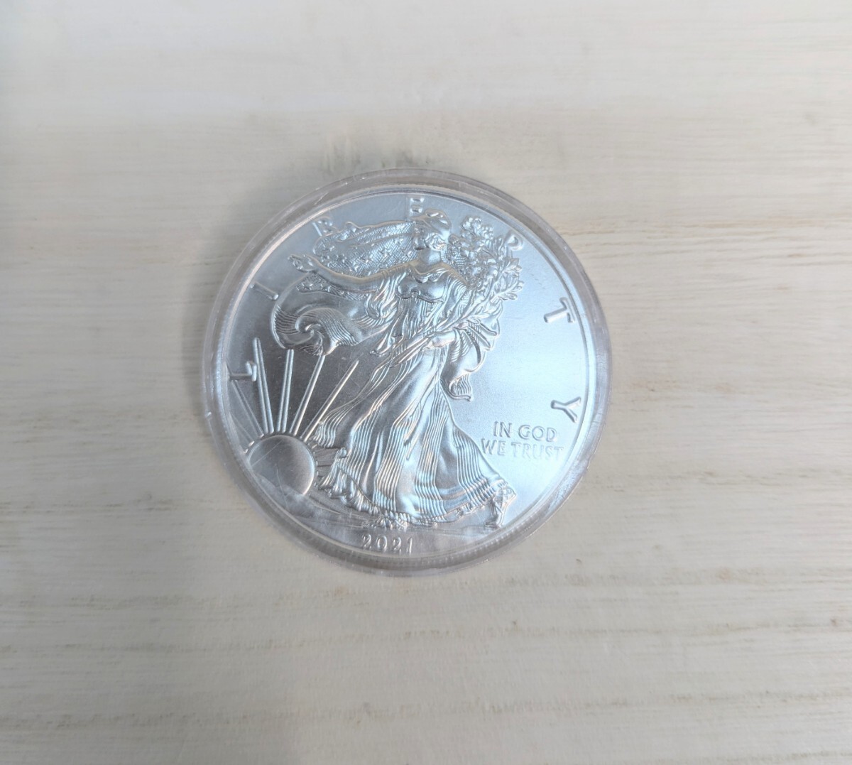 アメリカ合衆国 1ドル 1オンス銀貨 ウォーキングリバティ 2021 美品 アメリカ イーグル・ウォーキングリバティ 純銀 1オンス