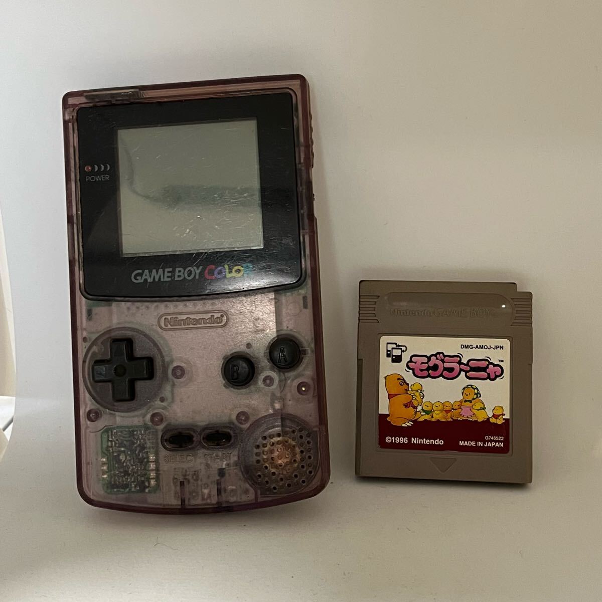 ゲームボーイカラー GAMEBOY COLOR電池蓋なし モグラーニャ 動作 ゲームボーイカラー GAMEBOY COLOR電池蓋なし モグラーニャ 動作