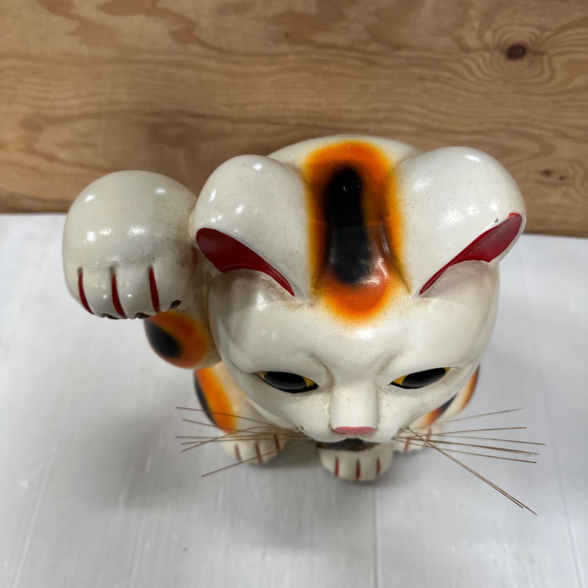 招き猫 常滑焼 特大サイズ 昭和レトロ