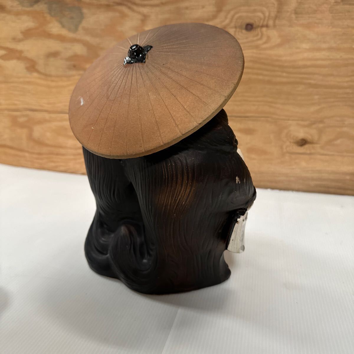 たぬき 縁起物 信楽焼 夫婦タヌキ 高さ約25cm 在銘 陶仙作 置物 たぬき 縁起物 信楽焼 夫婦タヌキ 高さ約25cm 在銘 陶仙作 置物