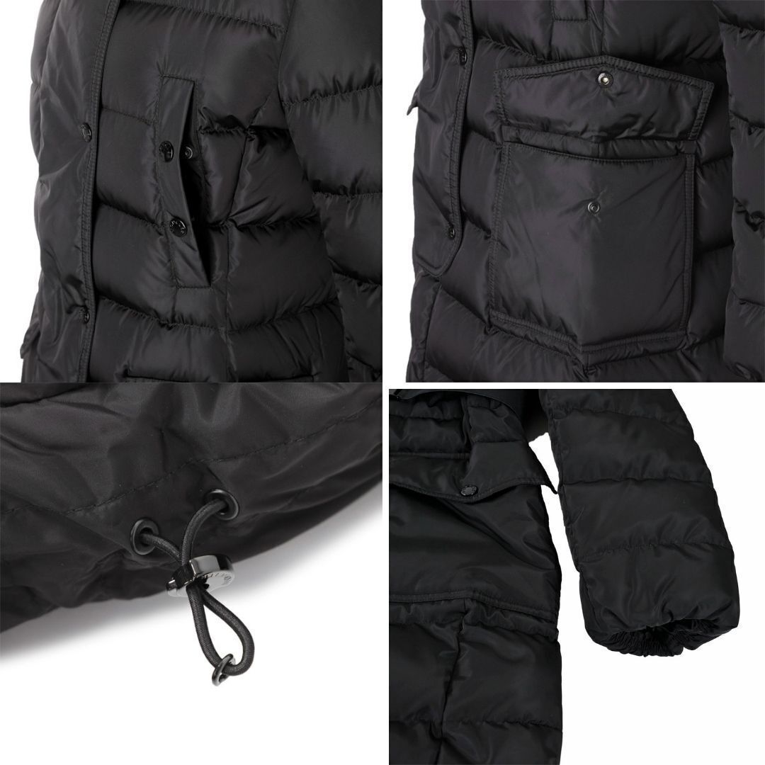 【新品未使用タグ付き】MONCLER Khloe foxfur クロエ ダウンジャケット　TG0 Black XS～Sサイズ相当_画像6