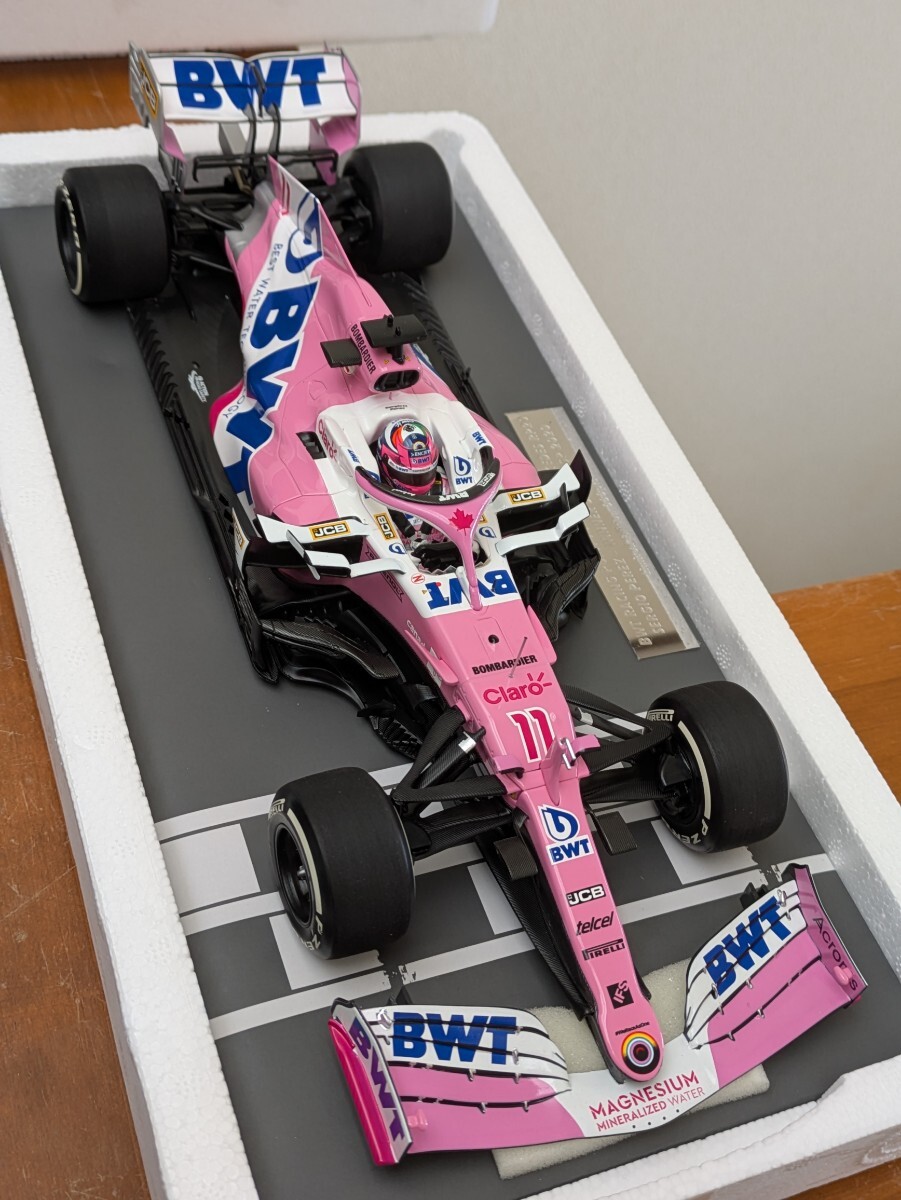 ☆稀少品！PMA 1/18 RACING POINT RP20 WINNER SAKHIR GP 2020 #11 S.PEREZ レーシングポイント サクヒールGP F1初優勝後半戦ver. ☆_画像8