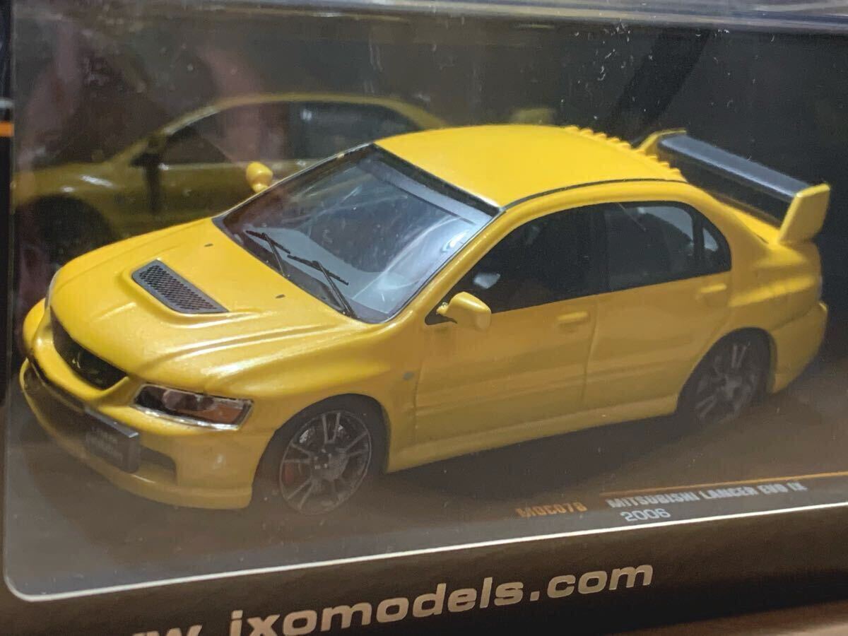 【新品：未開封】イクソ IXO 1/43 三菱 ランサー エボリューション IX / MITSUBISHI LANCER EVOLUTION 9 CT9A イエロー [MOC078]