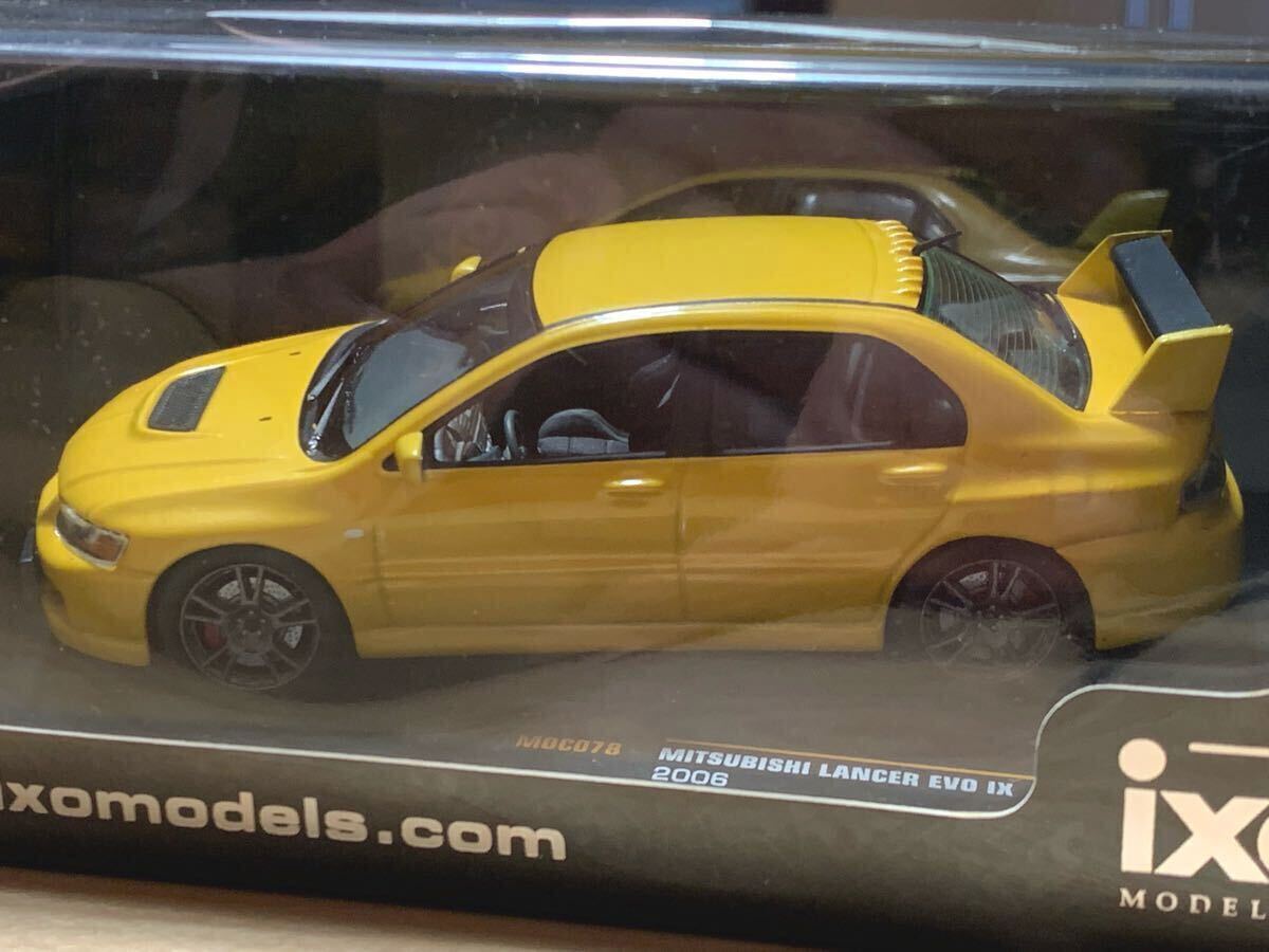 【新品：未開封】イクソ IXO 1/43 三菱 ランサー エボリューション IX / MITSUBISHI LANCER EVOLUTION 9 CT9A イエロー [MOC078]