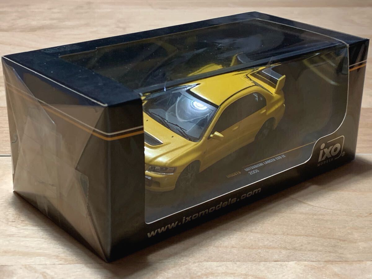 【新品：未開封】イクソ IXO 1/43 三菱 ランサー エボリューション IX / MITSUBISHI LANCER EVOLUTION 9 CT9A イエロー [MOC078]