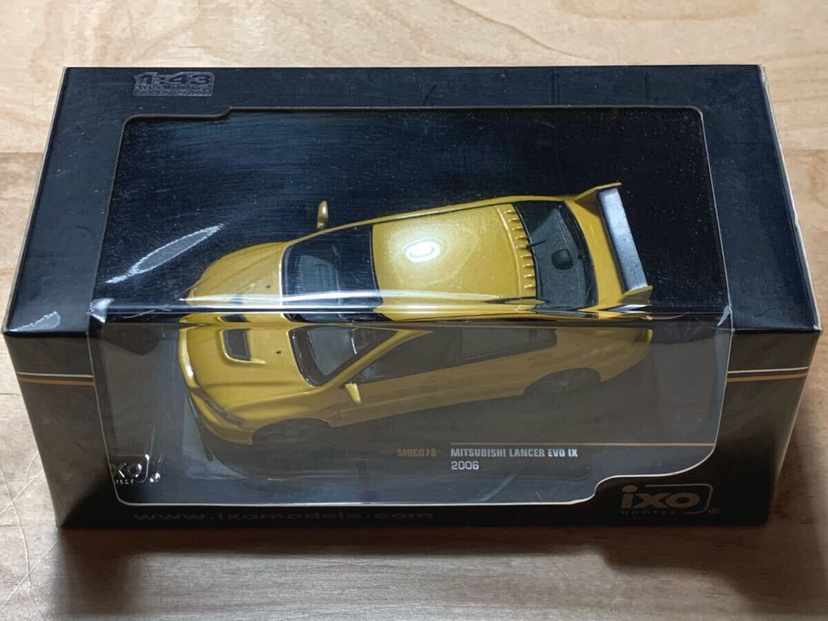 【新品：未開封】イクソ IXO 1/43 三菱 ランサー エボリューション IX / MITSUBISHI LANCER EVOLUTION 9 CT9A イエロー [MOC078]