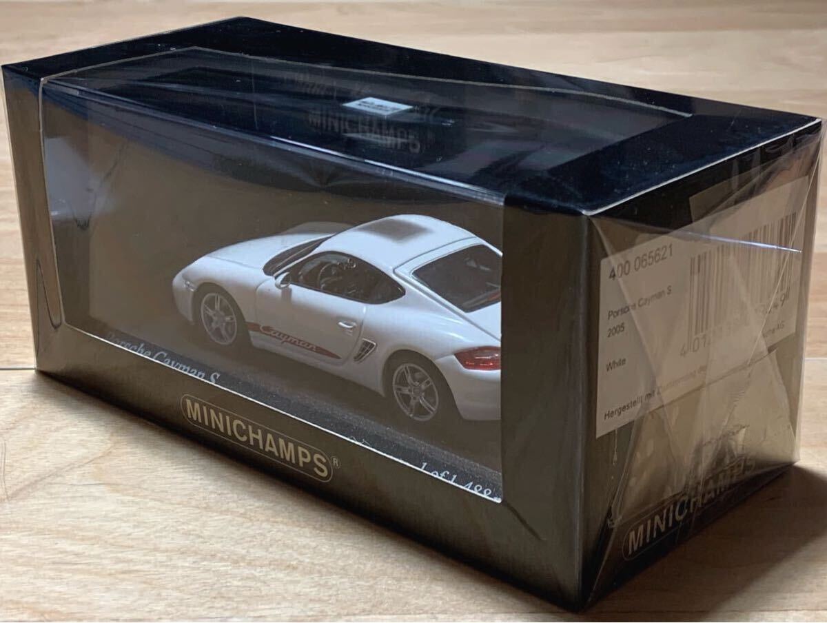 [ новый товар : нераспечатанный ]PMA Minichamps 1/43 2005 год Porsche Cayman S / Porsche Cayman S [ Grand Prix va стул ( белый )]