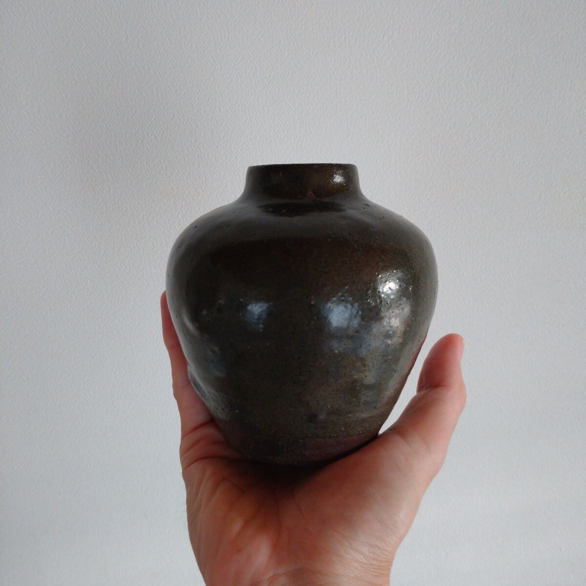 唐津焼 壺古唐津花瓶小壺 茶壷 時代物 花器花瓶(花器、壷)|売買 唐津焼 壺古唐津花瓶小壺 茶壷 時代物 花器花瓶(花器、壷)|売買