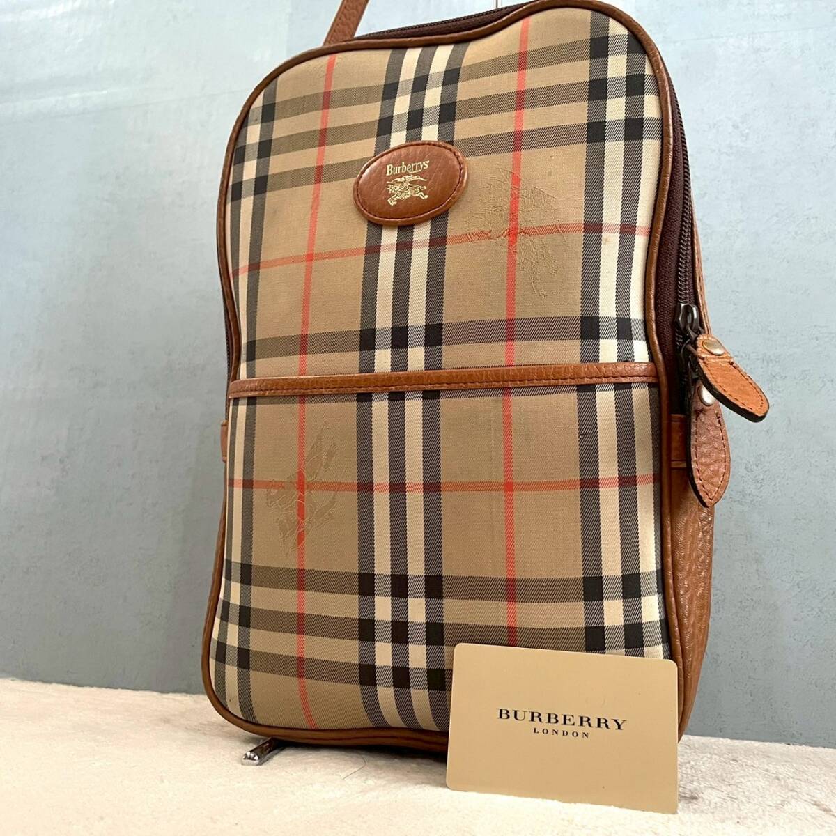 稀少デザイン/美品】 バーバリー BURBERRY ハンドバッグ ノバ 稀少デザイン/美品】 バーバリー BURBERRY ハンドバッグ ノバ