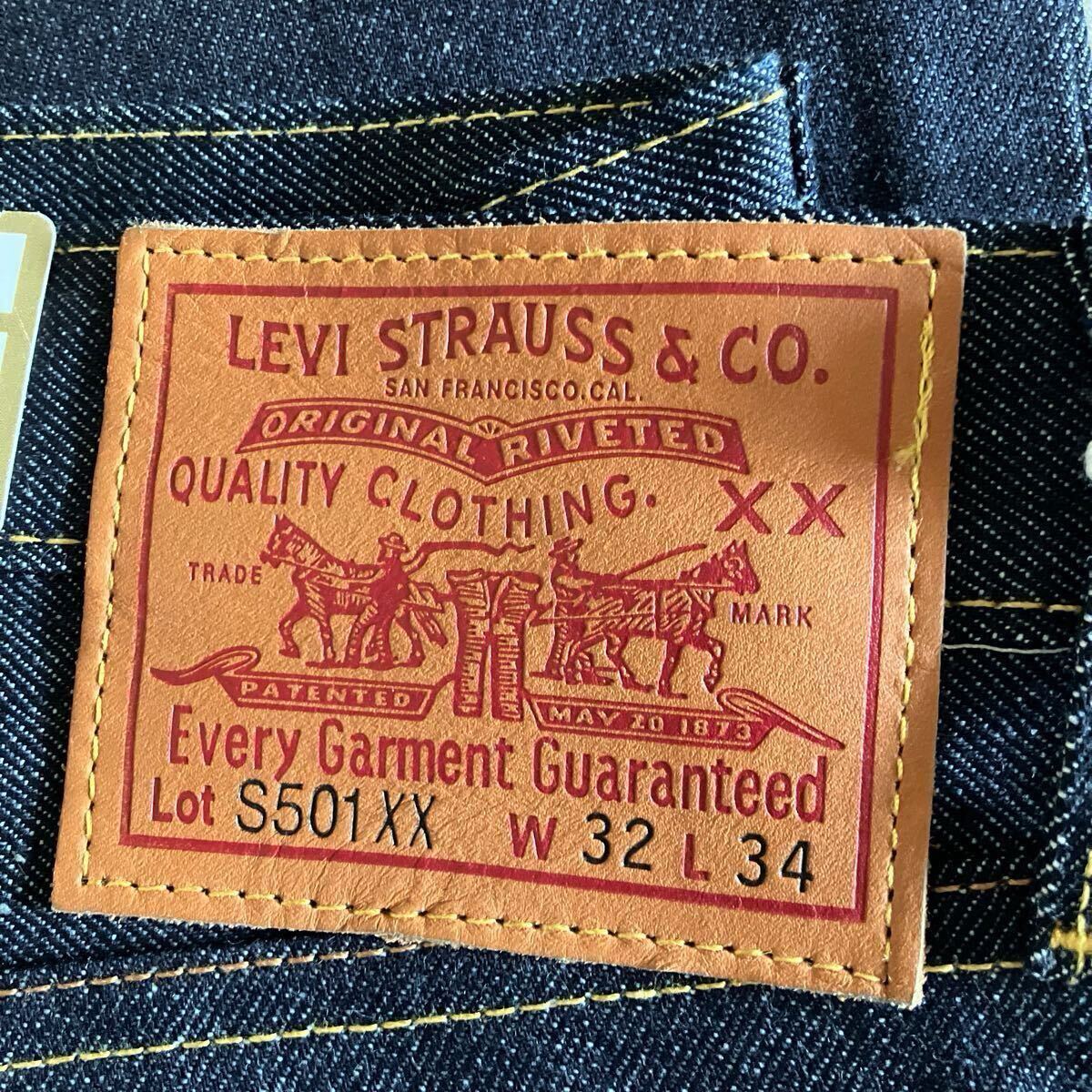 大戦モデル日本製 W32インチ S501XX復刻版44501-0072 LEVI'S 大戦モデル日本製 W32インチ S501XX復刻版44501-0072 LEVI'S