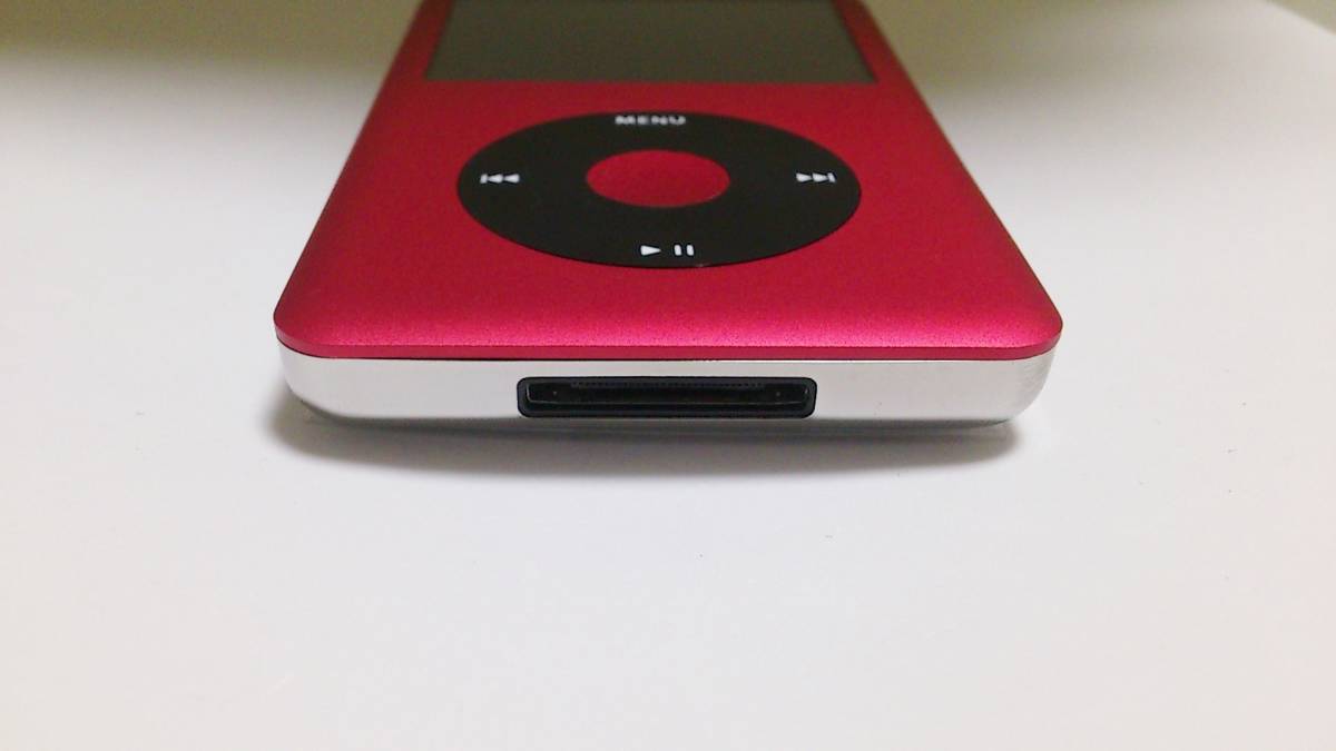 美品 iPod classic (160GB→SSD 512GB 大容量化) レッドブラック (外裝一式 バッテリー等 新品) 第7世代 本體