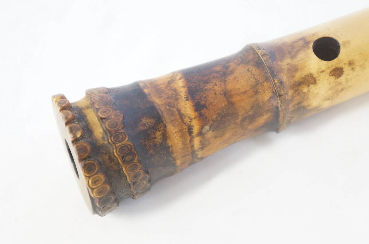 ⑨ 竹治 一ツ印 琴古流 竹製 尺八 全長:約48cm 和楽器 キャップ ⑨ 竹治 一ツ印 琴古流 竹製 尺八 全長:約48cm 和楽器 キャップ