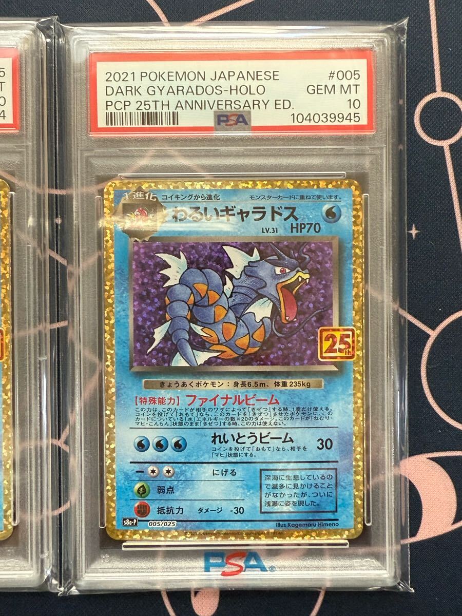 わるいギャラドス 25th プロモ PSA10 3連番 ポケモンカード わるいギャラドス 25th プロモ PSA10 3連番 ポケモンカード
