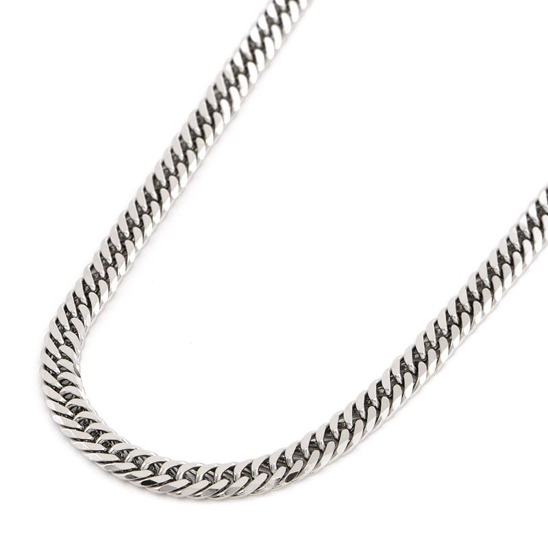 売れ筋商品 45cm 6面ダブル 喜平ネックレス 23.3g 造幣局検定刻印 Pt850 イエローゴールド