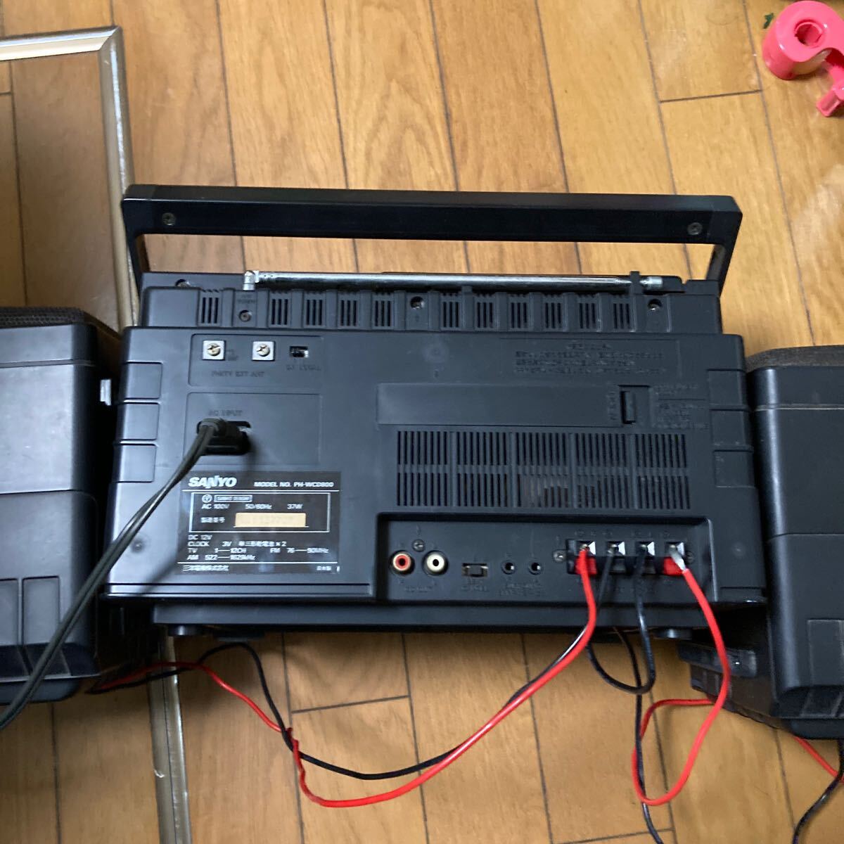 ラジカセ PH-WCD800 SANYO 低重音 CD再生OK ラジオ受信OK ラジカセ PH-WCD800 SANYO 低重音 CD再生OK ラジオ受信OK