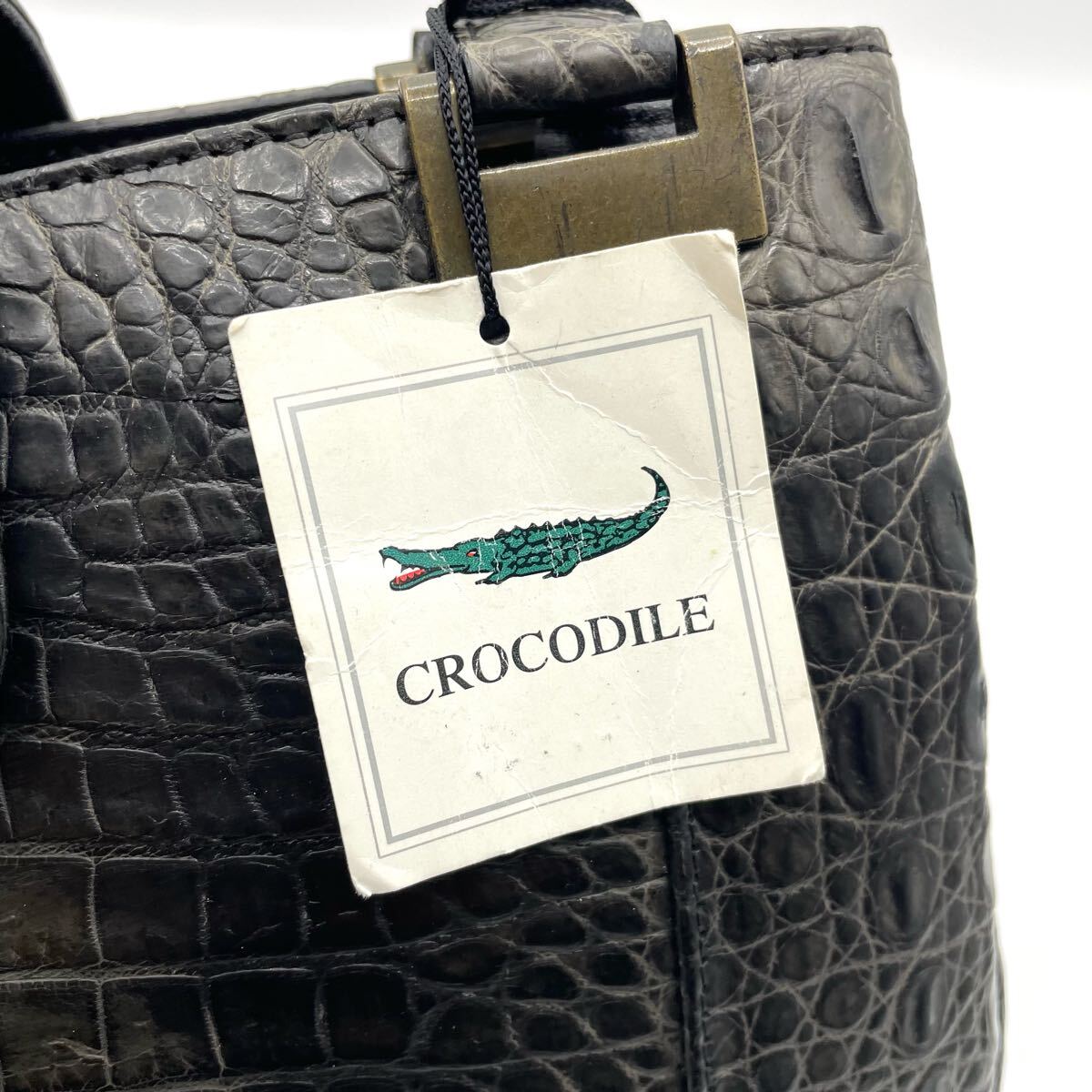 美品 高級】クロコダイル マット ハンドバッグ 肩掛け クロコ 美品 高級】クロコダイル マット ハンドバッグ 肩掛け クロコ