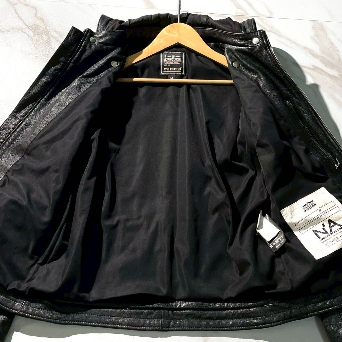 極美品○KADOYA カドヤ【最高級 ラムレザー/羊革】レザー 極美品○KADOYA カドヤ【最高級 ラムレザー/羊革】レザー