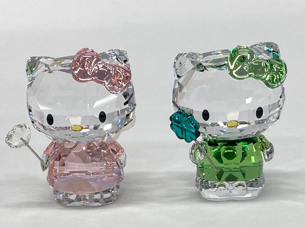 SWAROVSKI スワロフスキー ハローキティ 置物 2点おまとめ 箱 SWAROVSKI スワロフスキー ハローキティ 置物 2点おまとめ 箱