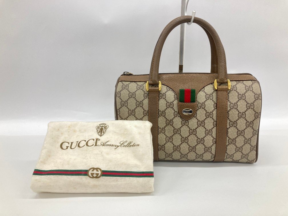 GUCCI グッチ オールドグッチ GGキャンバス ボストンバッグ GUCCI グッチ オールドグッチ GGキャンバス ボストンバッグ