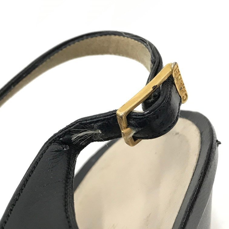 CHANEL シャネル キャップトゥ レザー エナメル バック CHANEL シャネル キャップトゥ レザー エナメル バック