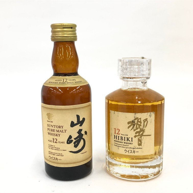 SUNTORY サントリー 響 12年 / 山崎 12年 ミニボトル 50ml 43 SUNTORY サントリー 響 12年 / 山崎 12年 ミニボトル 50ml 43