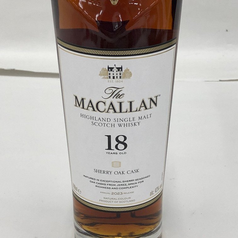 Macallan マッカラン 18年 シェリー オーク カクス 2023 Macallan マッカラン 18年 シェリー オーク カクス 2023