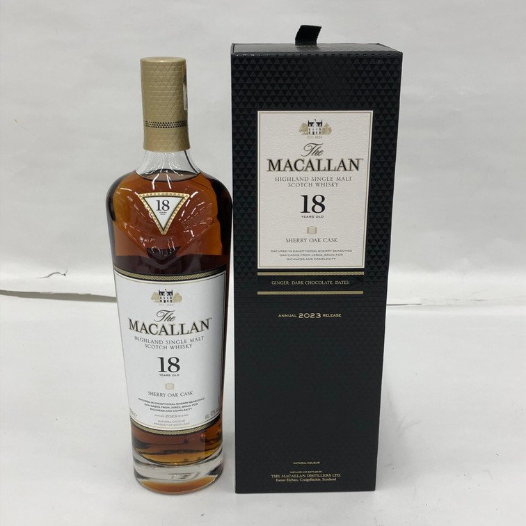 Macallan マッカラン 18年 シェリー オーク カクス 2023 Macallan マッカラン 18年 シェリー オーク カクス 2023