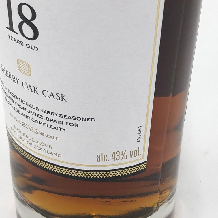 Macallan マッカラン 18年 シェリー オーク カクス 2023 Macallan マッカラン 18年 シェリー オーク カクス 2023