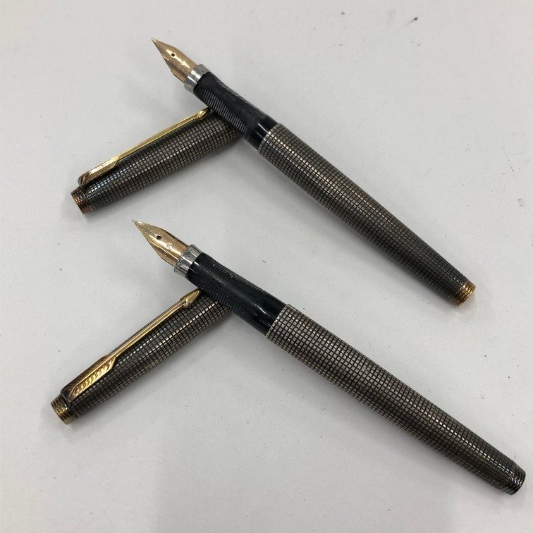 PARKER パーカー 万年筆 2点 おまとめ スターリングシルバー PARKER パーカー 万年筆 2点 おまとめ スターリングシルバー
