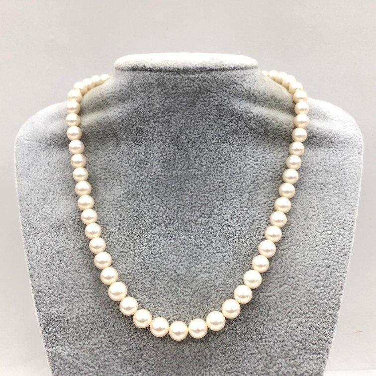 TASAKI 田崎 パールネックレス N-SILVER/P-WGK14記載あり パール TASAKI 田崎 パールネックレス N-SILVER/P-WGK14記載あり パール