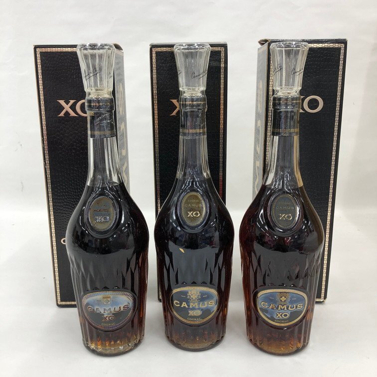 CAMUS カミュ ブランデー コニャック XO 3本 40% 700ml 箱付き CAMUS カミュ ブランデー コニャック XO 3本 40% 700ml 箱付き